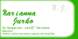 marianna jurko business card